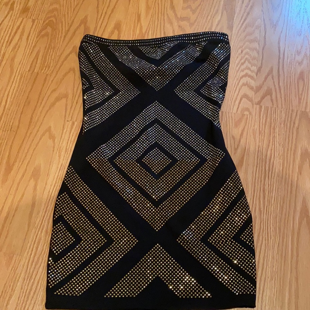 Bebe Strapless Studded Dress Size Small